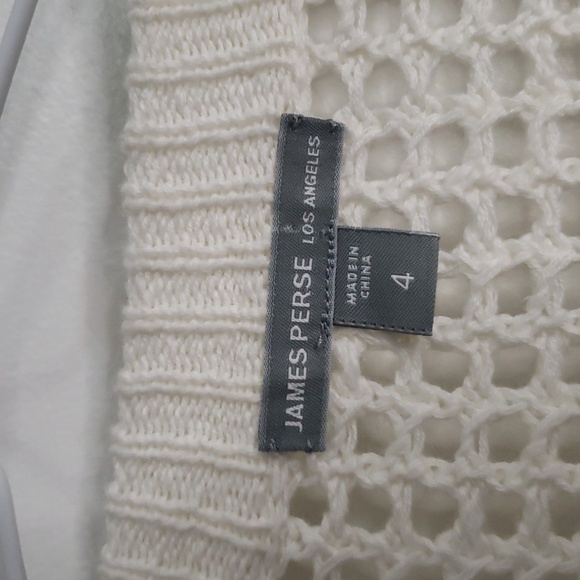 James perse knit cream open front cardigan size 4 (XL) - Picture 2 of 3
